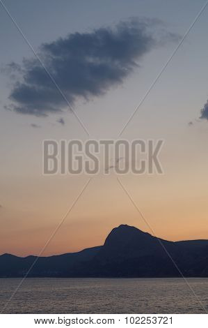 Twilight View Of The Mountains