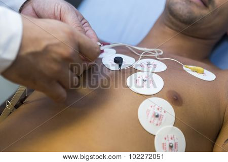 Ricardo Costa Football Player Of Paok While Going Through Medical Tests In Thessaloniki, Greece.