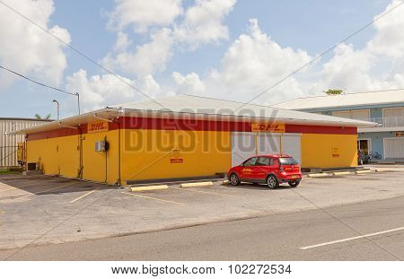 Office Of DHL In George Town Of Grand Cayman Island