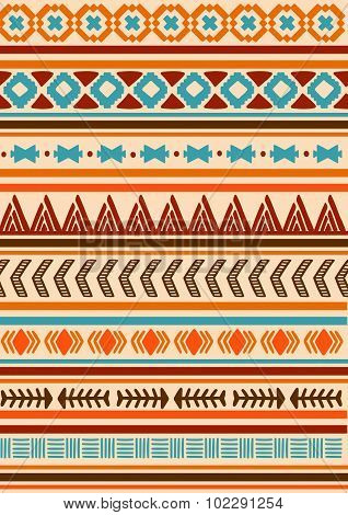 Ethnic indian pattern. Aztec, navajo.