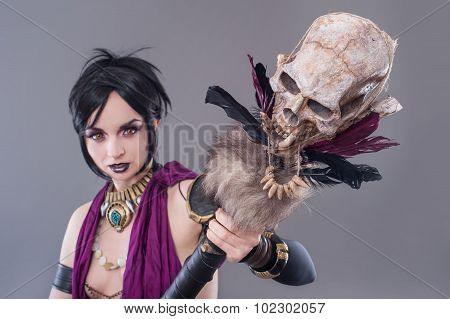 Dark gothic woman