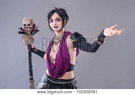 Dark gothic woman