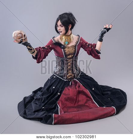 Dark gothic woman