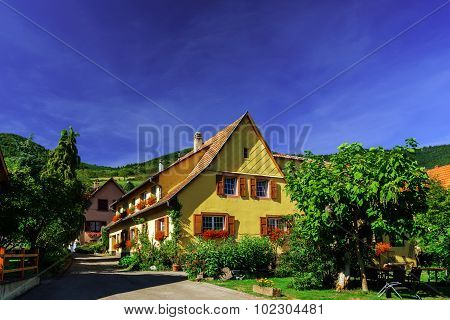 Old Alsacien House In Small Village
