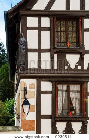 Old Castle House In Andlau, Alsace
