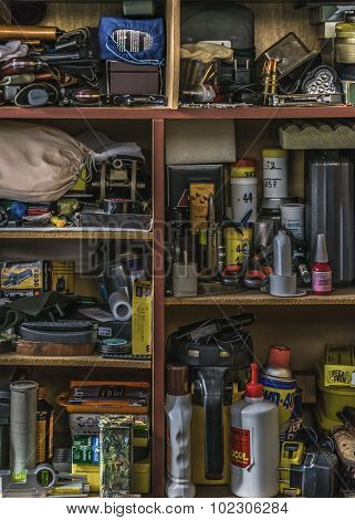 Interior Chest With Lot Of Objects