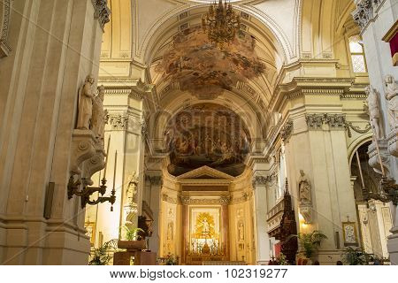 Metropolitan Cathedral Of The Assumption Of Virgin Mary In Palermo. Sicily, Italy.