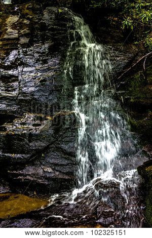 Juney Whank Water Falls In Great Smoky Mountains