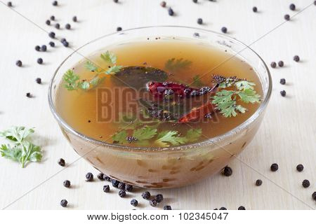 Pepper Rasam From South India.