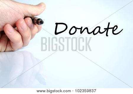 Donate Text Concept