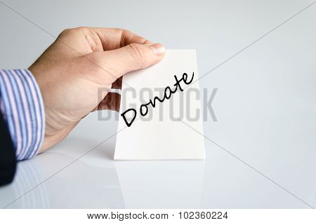 Donate Text Concept
