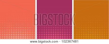 Graphical Pink Orange Gradient In Halftone Style