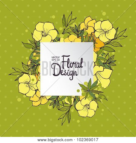 Square Floral Frame