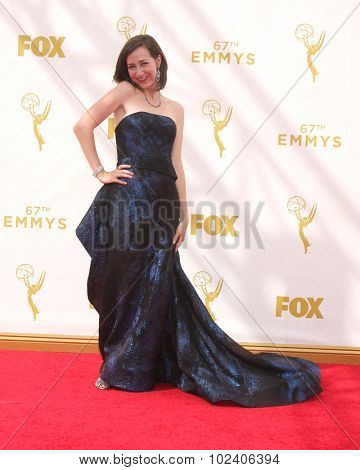 LOS ANGELES - SEP 20:  Kristen Schaal at the Primetime Emmy Awards Arrivals at the Microsoft Theater on September 20, 2015 in Los Angeles, CA