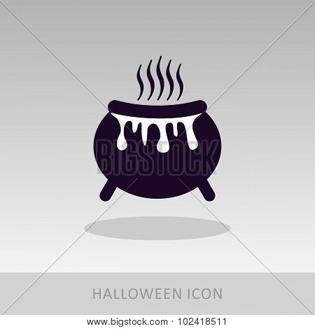 Halloween Witch Cauldron Icon