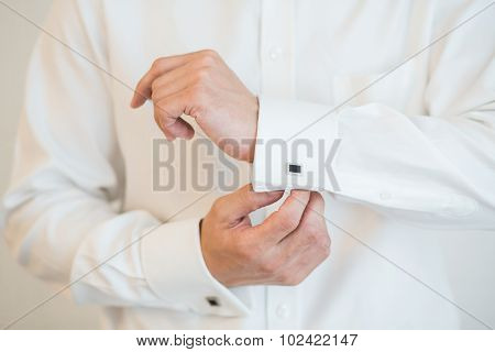 White Shirt And Cufflink