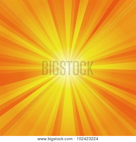 Orange Rays Background