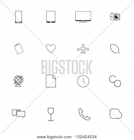 Minimalistic icons for websites and applications