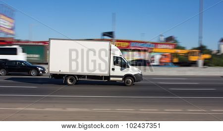 White Delivery Van