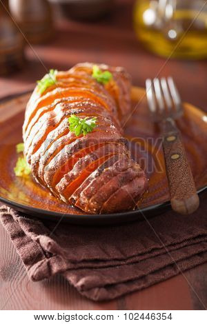 Baked hasselback potatoes