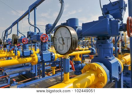 Pressure gauge and handle gate