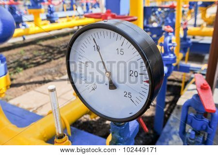 Pressure gauge and handle gate