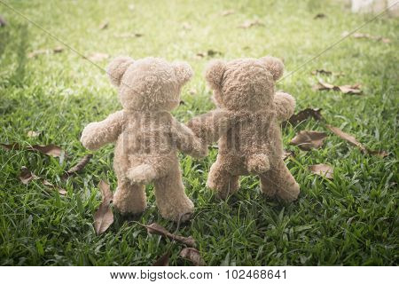 Teddybears at the park