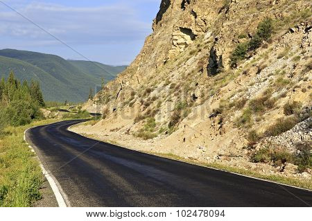 Beautiful Chuysky Trakt in Altai Mountains.