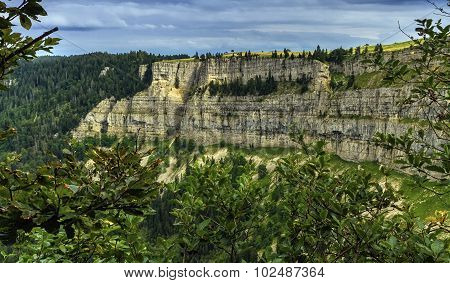 Creux-du-Van or Creux du Van rocky cirque, Neuchatel canton, Switzerland