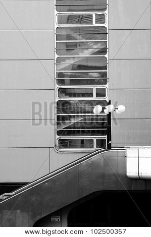 Stainless steel staircase