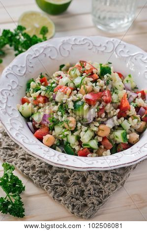 Bulgur Salad with Vegetables