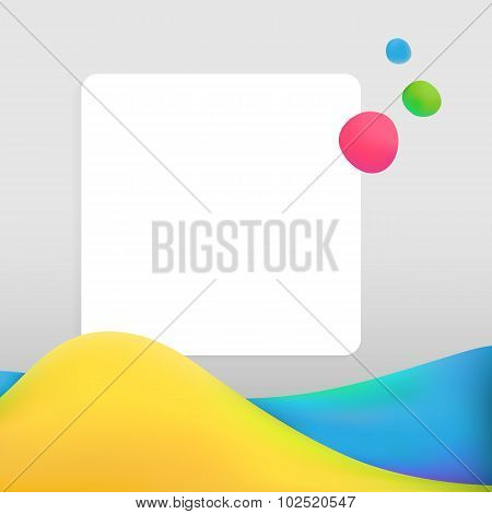 Creative Abstract Background With Bright Waves