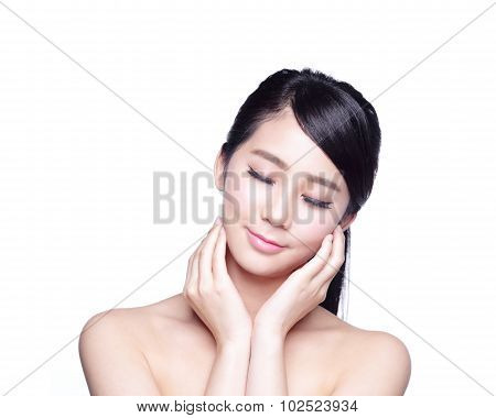 Beautiful Skin Care Woman Face
