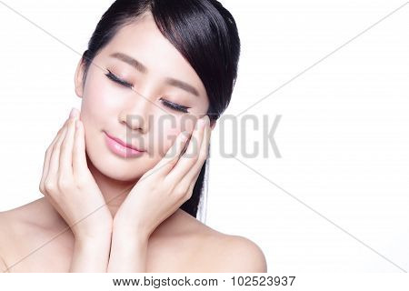 Beautiful Skin Care Woman Face