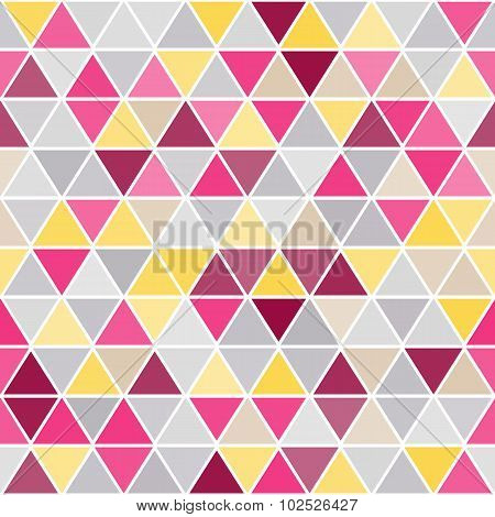 Geometric Seamless Pattern With Triangles