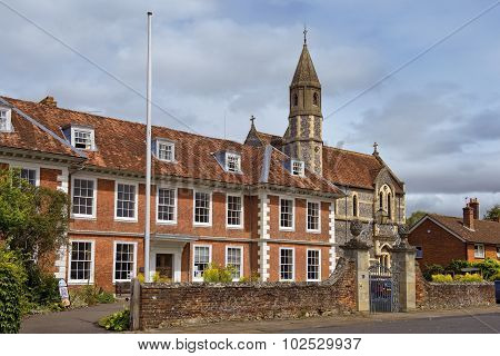 Sarum College And Cathedral Close, Salisbury, England