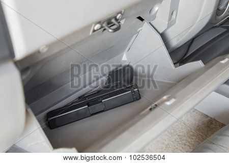 Pistal Gun in car console