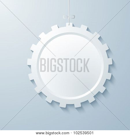 Gear-design-element-gray-background-paper-effect