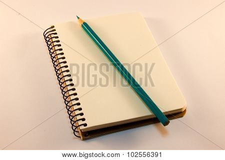 Nice Spiral Notebook With Pencil