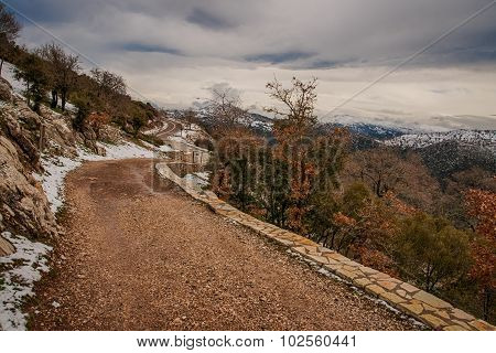 Winter Landscape In The Mountains Near Vassa, Greece