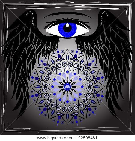 Eye, Wings And Mandala