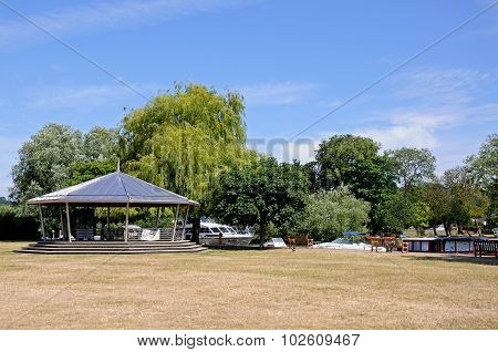 Bandstand alongside river, Henley on Thames.