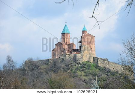 Fortress and the Church of the Archangels Michael and Gabriel. Gremi architectural complex in Kakhet