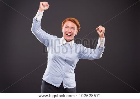 Smiling businesslady