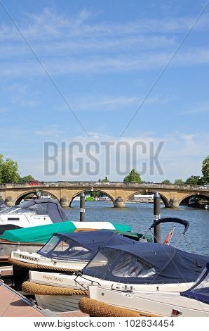 View along the river, Henley-on-Thames.