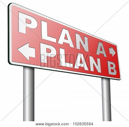 Plan A Or B Alternative Options