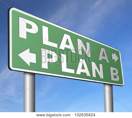 Plan A Or B Alternative Options