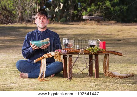 Single Male At Pagan Altar