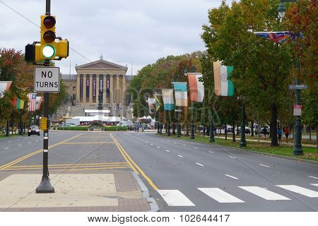 Benjamin Franklin Parkway and Philadelphia Museum of Art