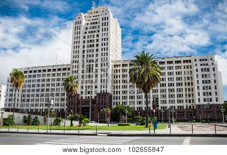 RIO DE JANEIRO, BRAZIL - APRIL 26, 2015: Palace Duque de Caxias in Rio de Janeiro on April 26, 2015, Brazil